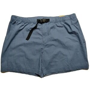 FOUNDRY Big Men 4XL Comfort Stretch Vintage Indigo Belted 7" Hiking Shorts  NEW
